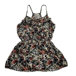 Love Culture Sleeveless Scoop Neck Floral Tank Top Size Medium Racerback Boho